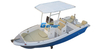 Uso comercial de barco de pesca de fibra de vidro 17FT