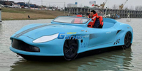 Carros a jato comerciais - veículo esportivo aquático de fibra de vidro para 5 pessoas