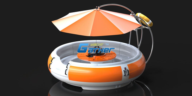 Festas de lazer em barco donut para churrasco de fibra de vidro