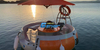 Reúna o uso do resort DONUT BOAT para churrasco de fibra de vidro
