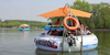 Festas de lazer em barco donut para churrasco de fibra de vidro