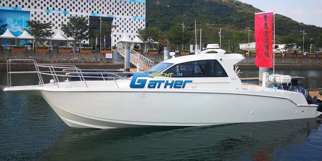 Passeios marítimos em barco de pesca de fibra de vidro 40FT
